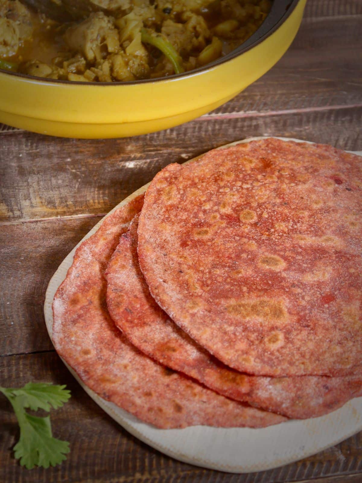 delicious leftover beetroot pulp chapati