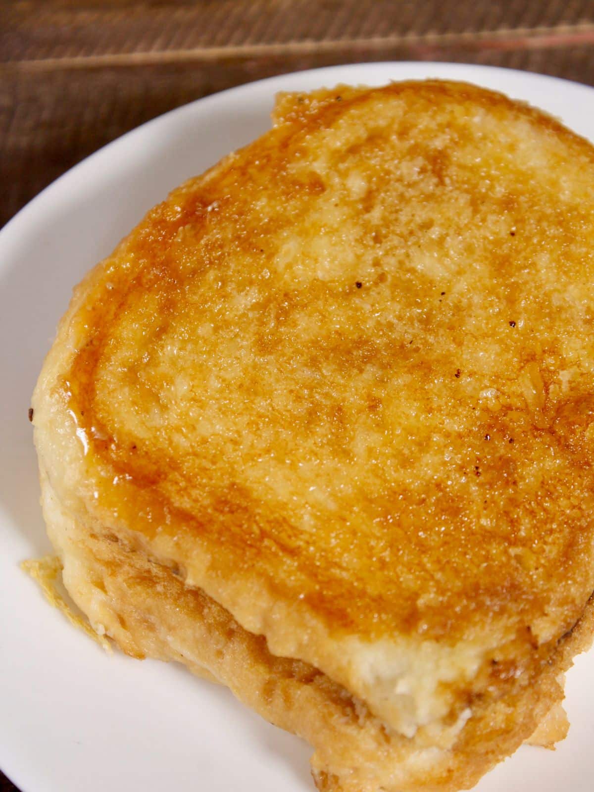 zoom in image of milk bread with caramel