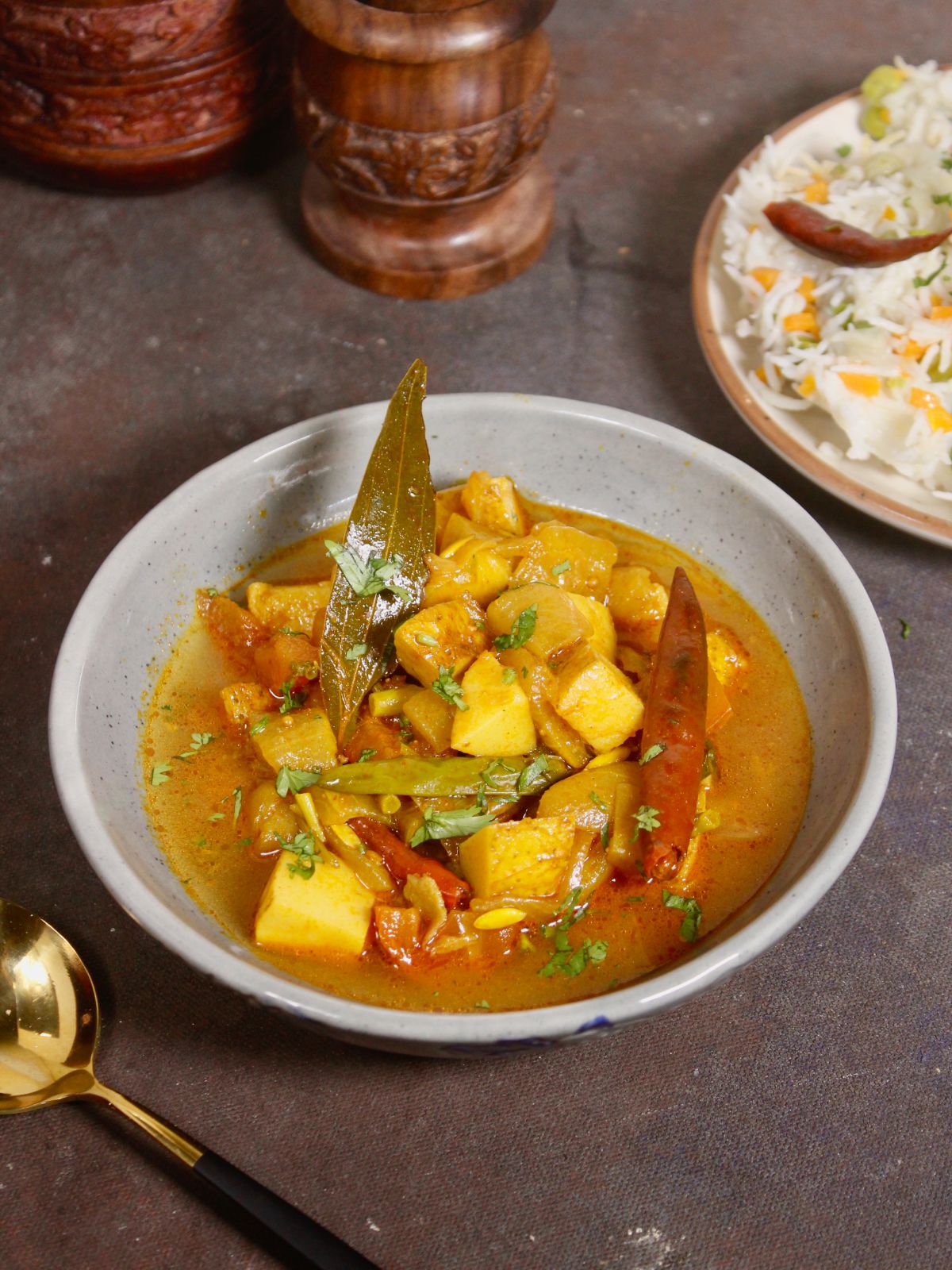 super delicious ripened cucumber curry