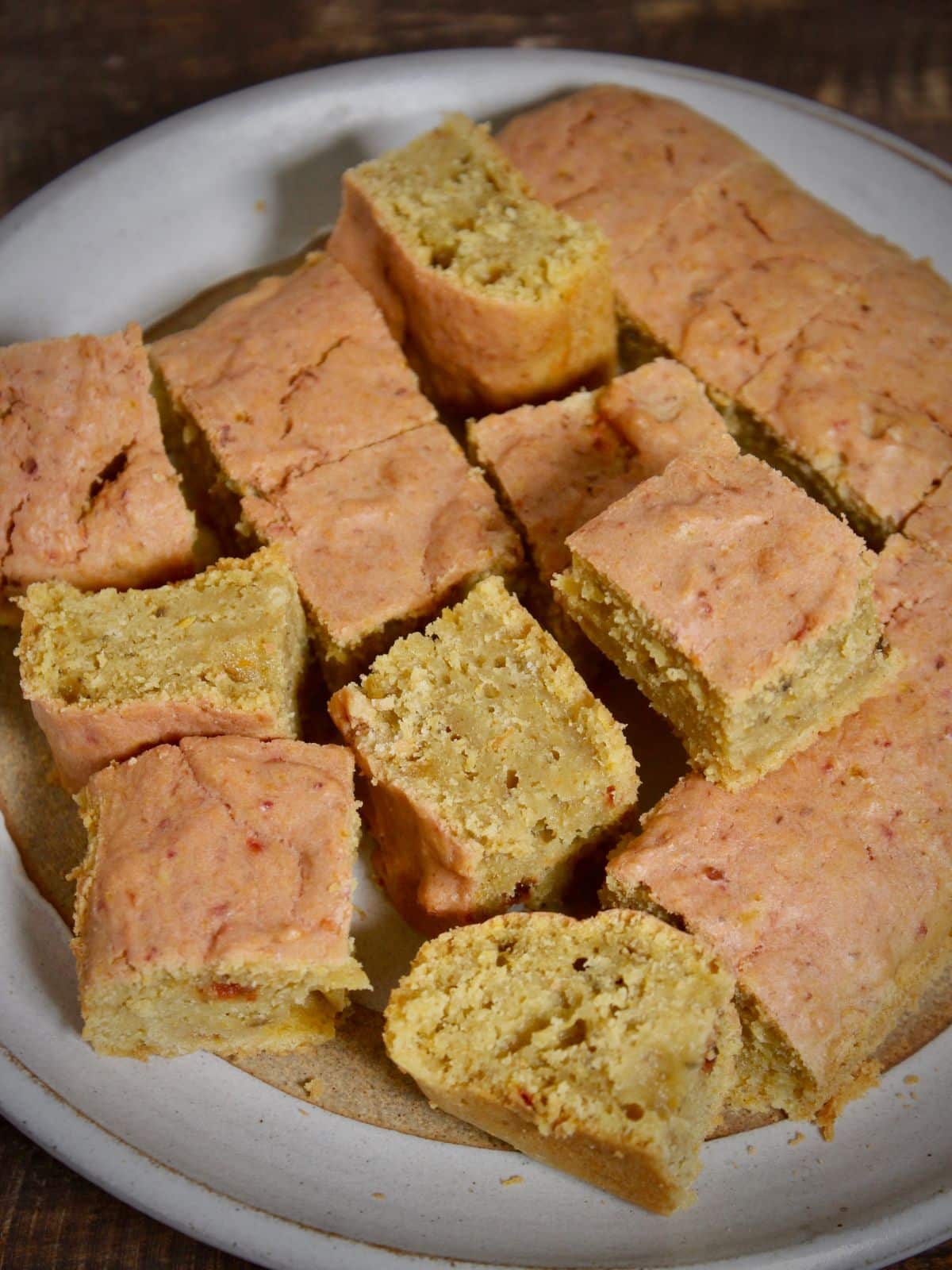 top view image of whole wheat cake