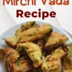 Air-Fryer Mirchi Vada Recipe pinterest image.