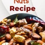 Air-Fryer Nuts Recipe pinterest image.
