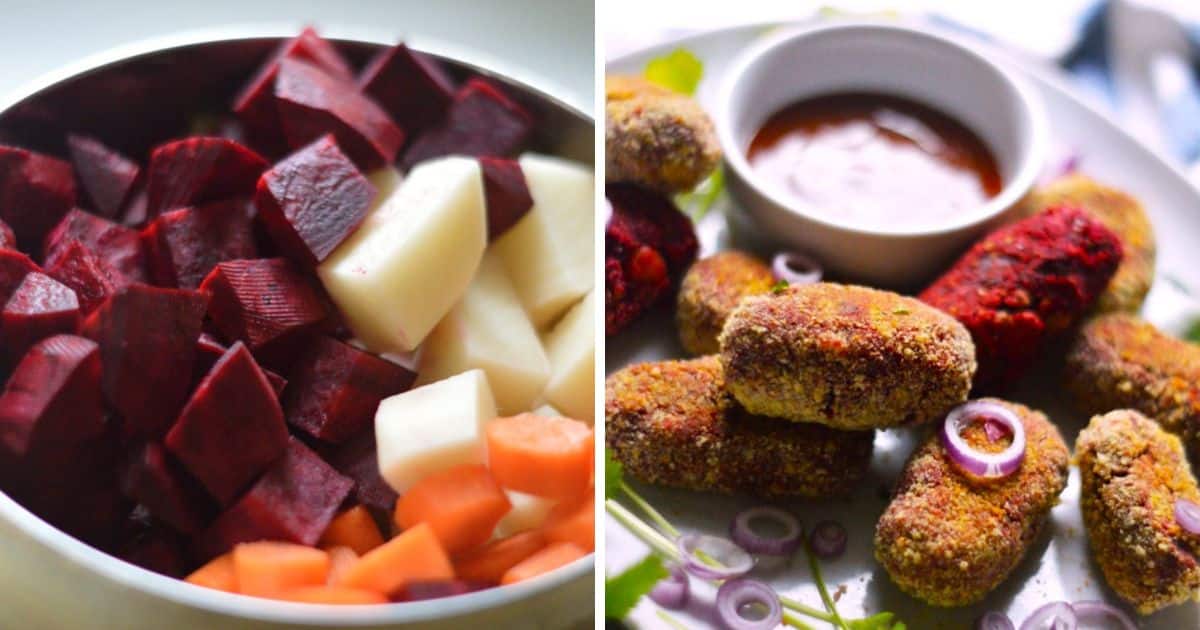 Air Fryer Veggie Cutlet Recipe My Dainty Soul Curry