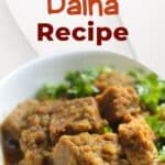 Dhoka Dalna Recipe pinterest image.