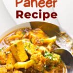 Gobi Paneer Recipe pinterest image.