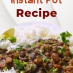 Madras Lentils Instant Pot Recipe pinterest image.