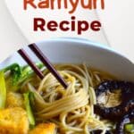 Masala Ramyun Recipe pinterest image.