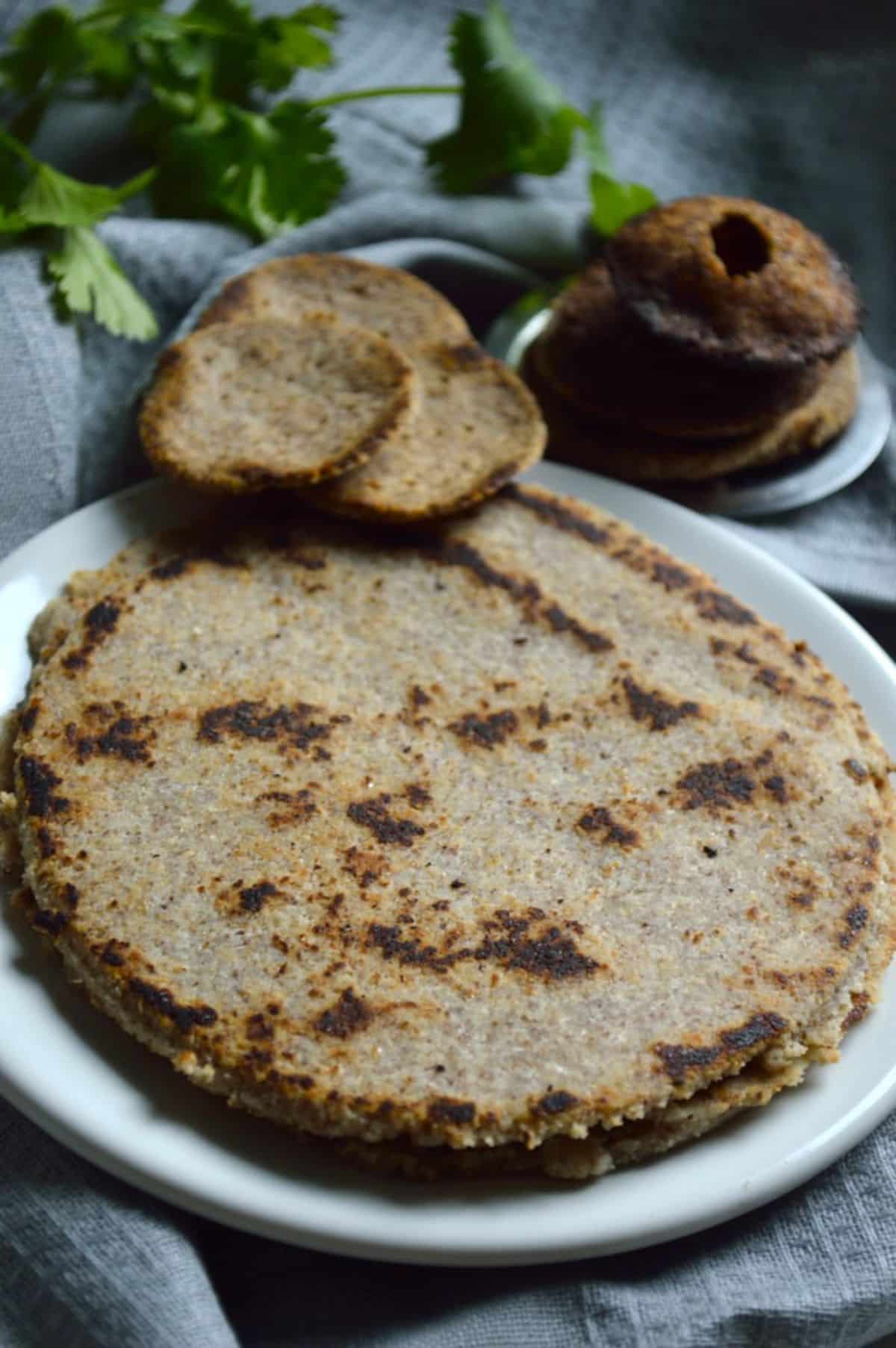 Multi-Purpose Keto Dough on a white plate.