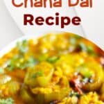 Ridge Gourd Chana Dal Recipe pinterest image.