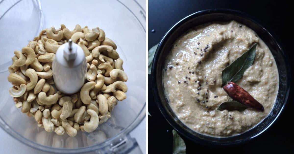 Spicy Cashew Chutney Recipe My Dainty Soul Curry