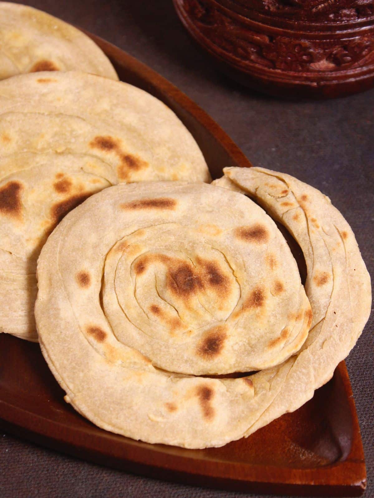 soft coin paratha