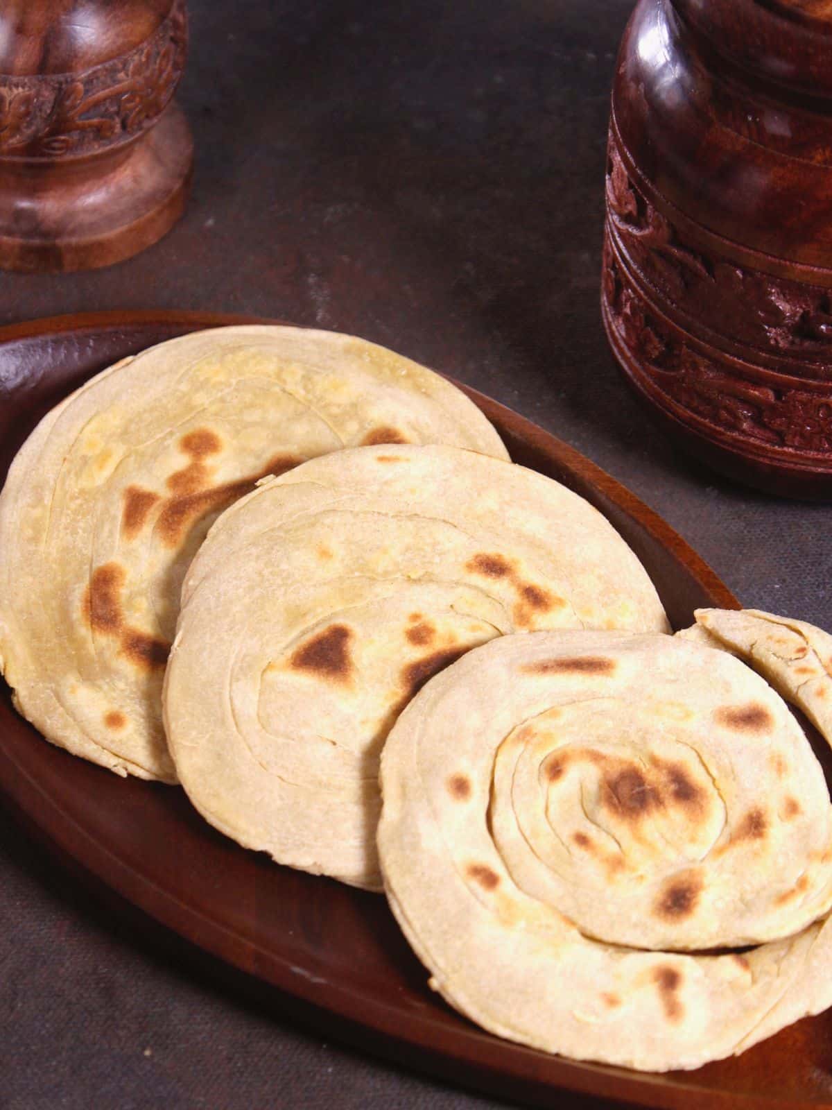 yummy coin paratha