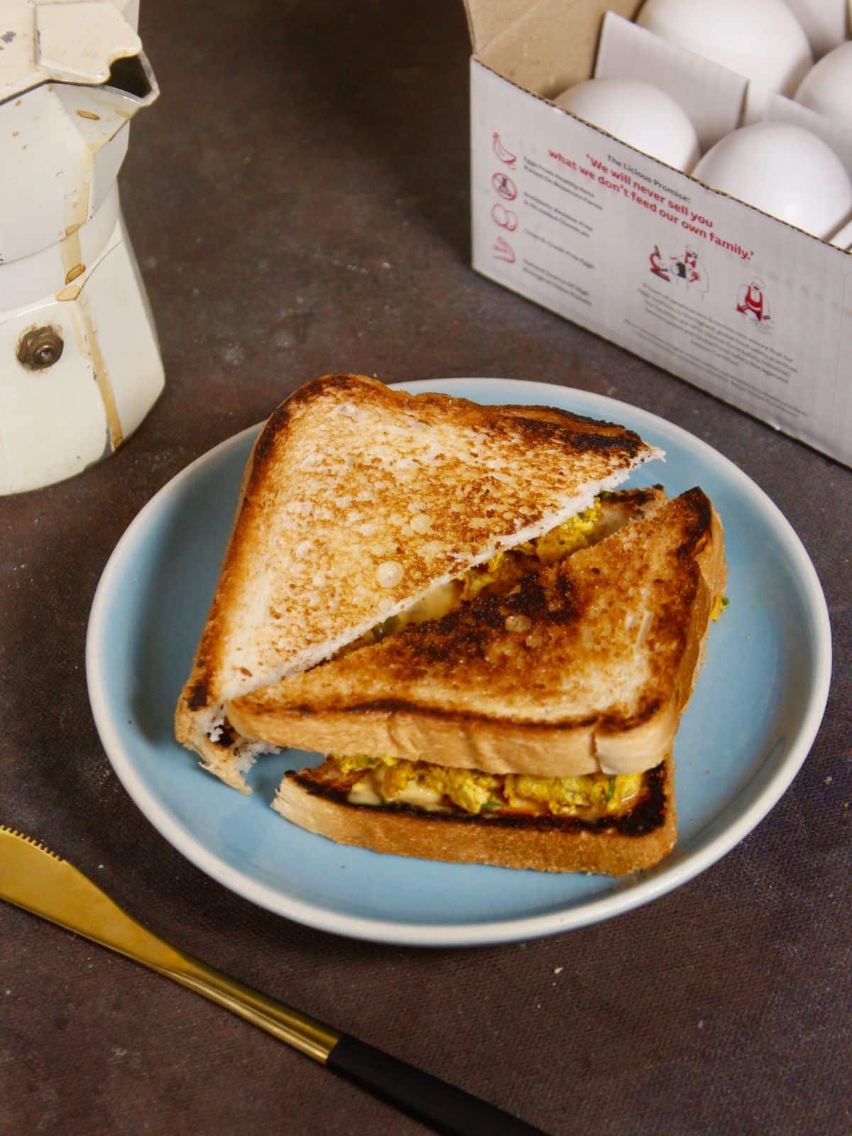 super delicious egg bhurji sandwich
