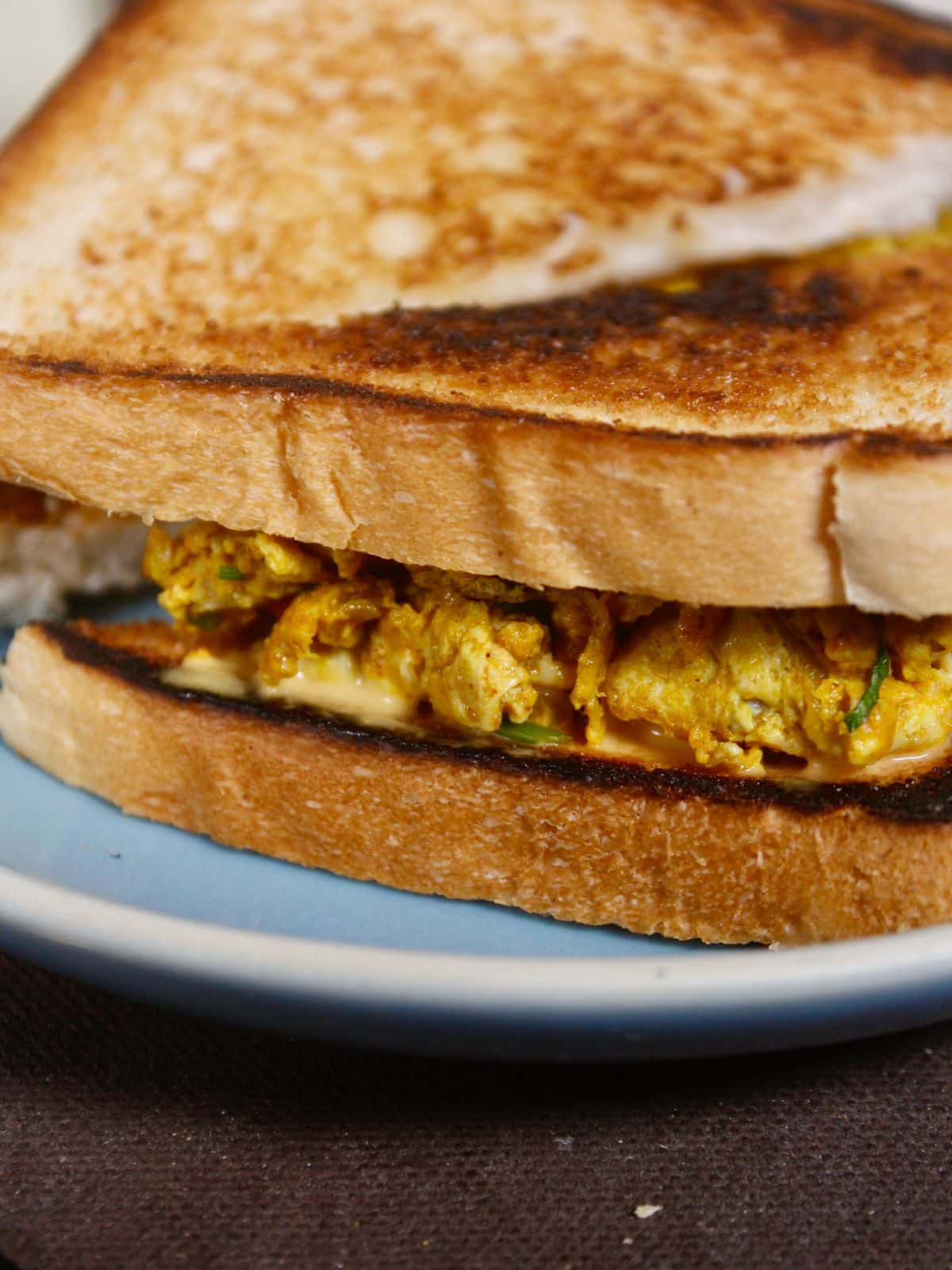 healthy egg bhurji sandwich