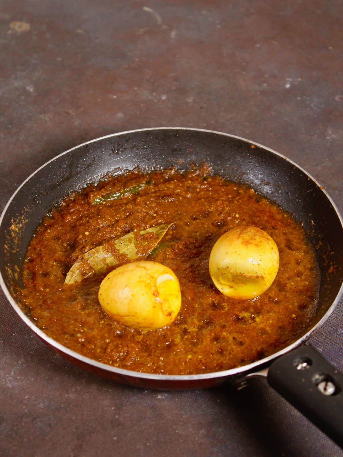 add sautéed eggs to the mixture and cook 