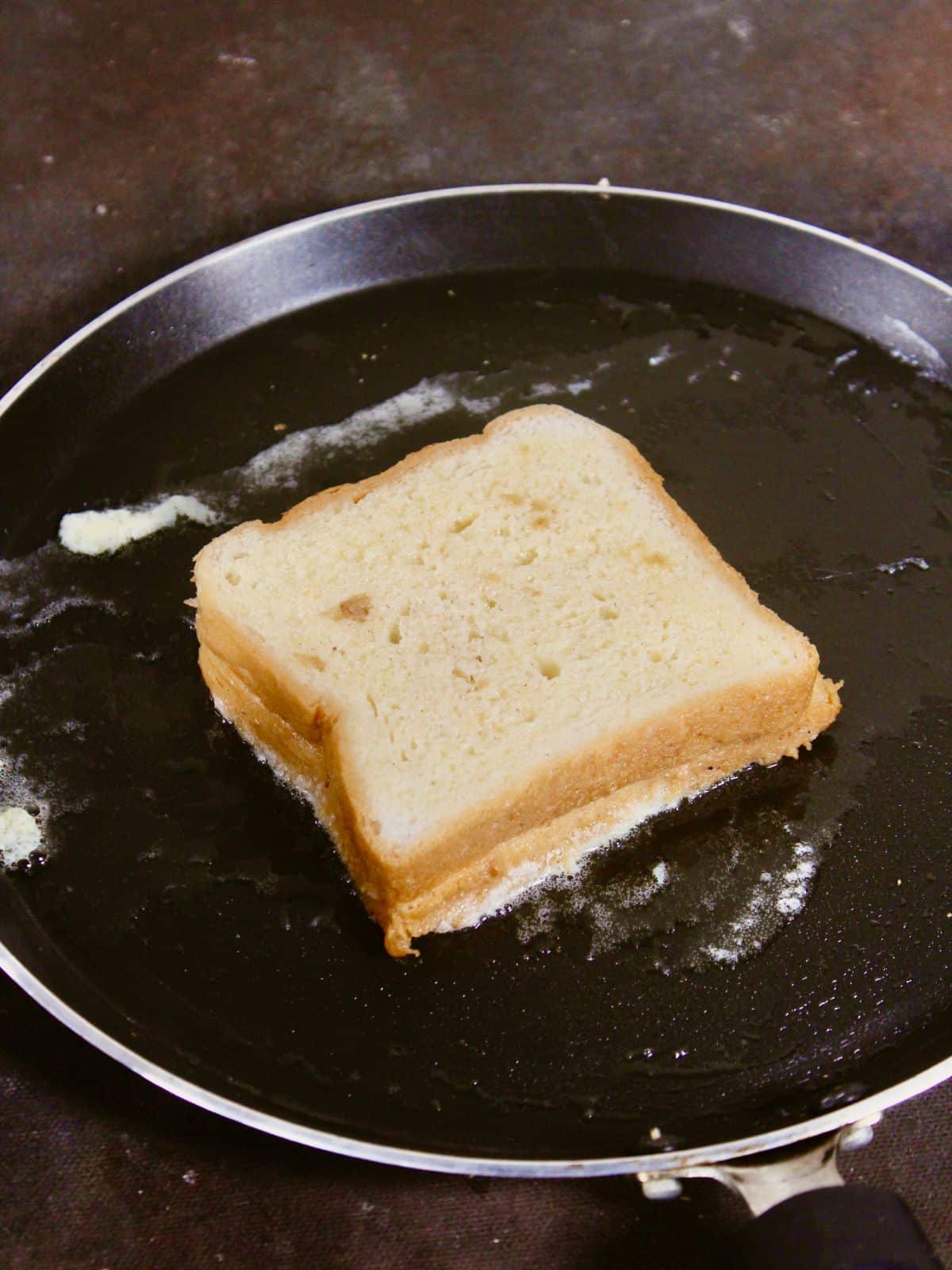 toast the coated bread on both the sides 