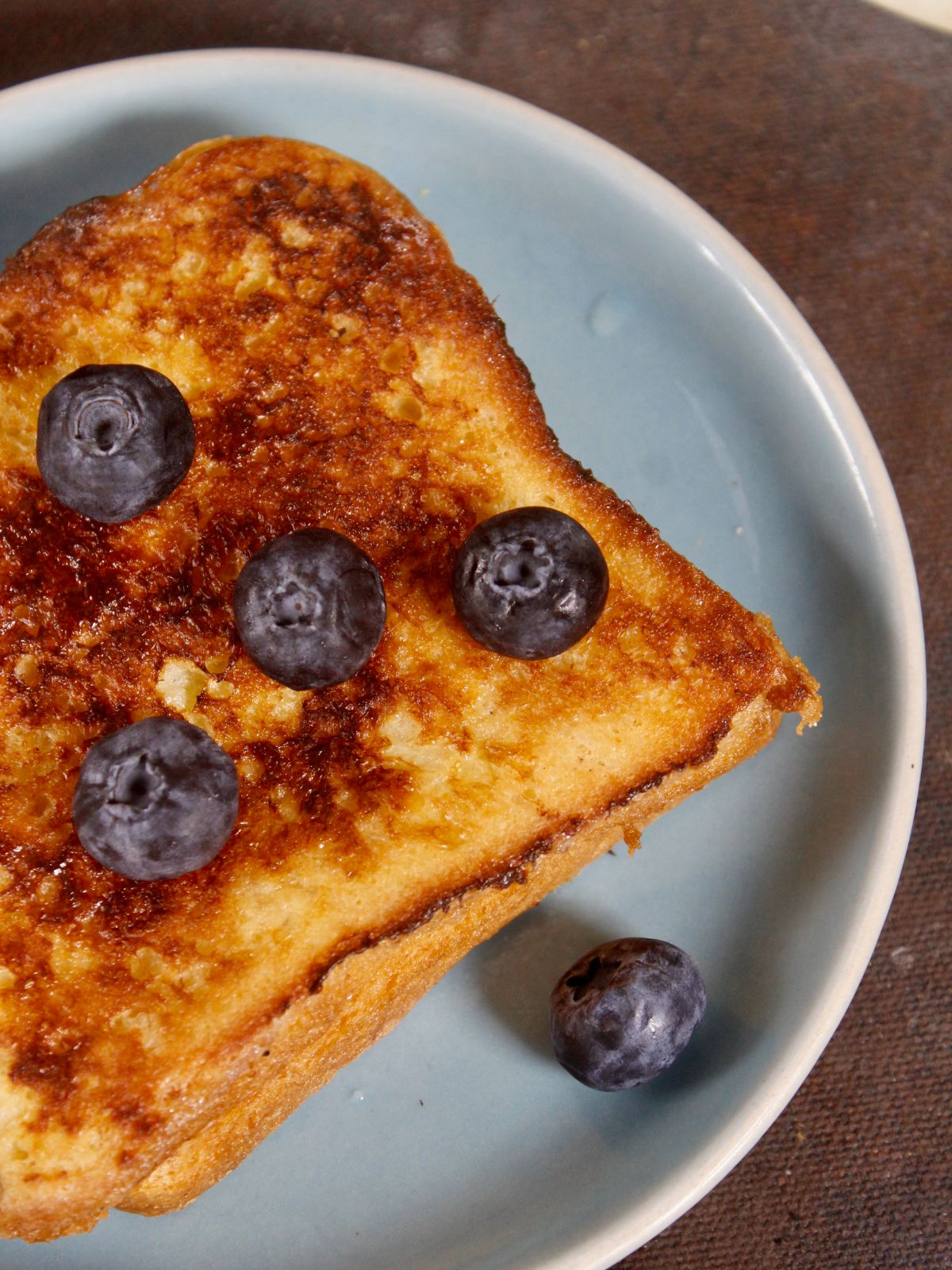 top side view of French toast