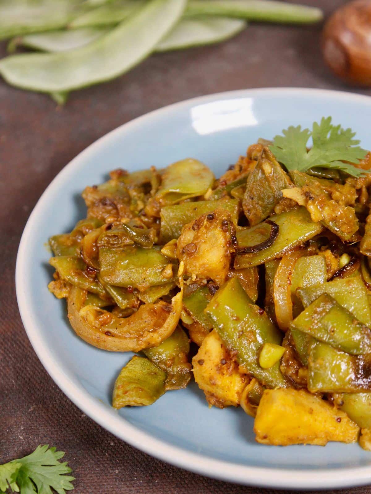 tasty Broad Beans Yam Fry