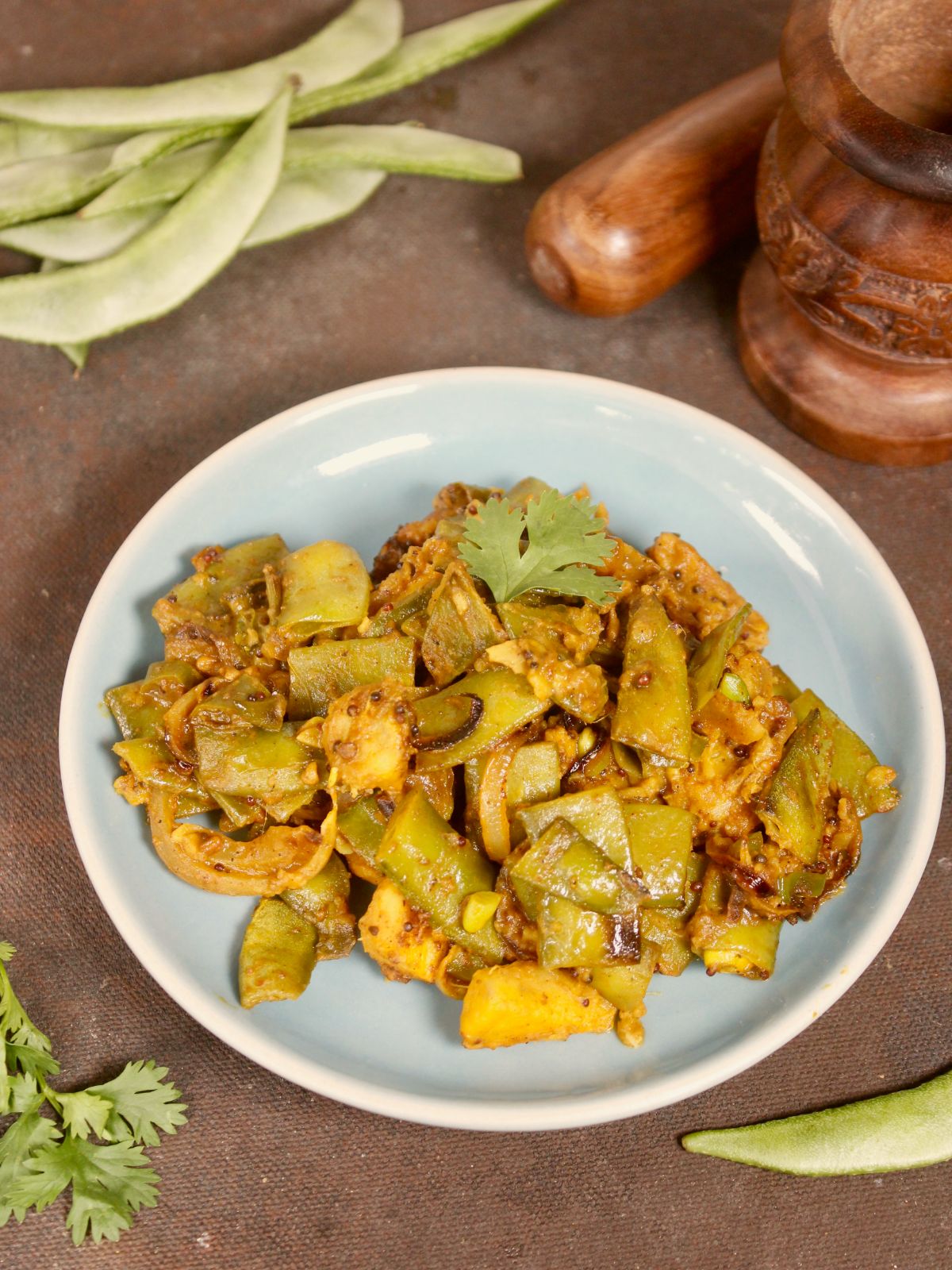 delicious Spicy Broad Beans Yam Fry