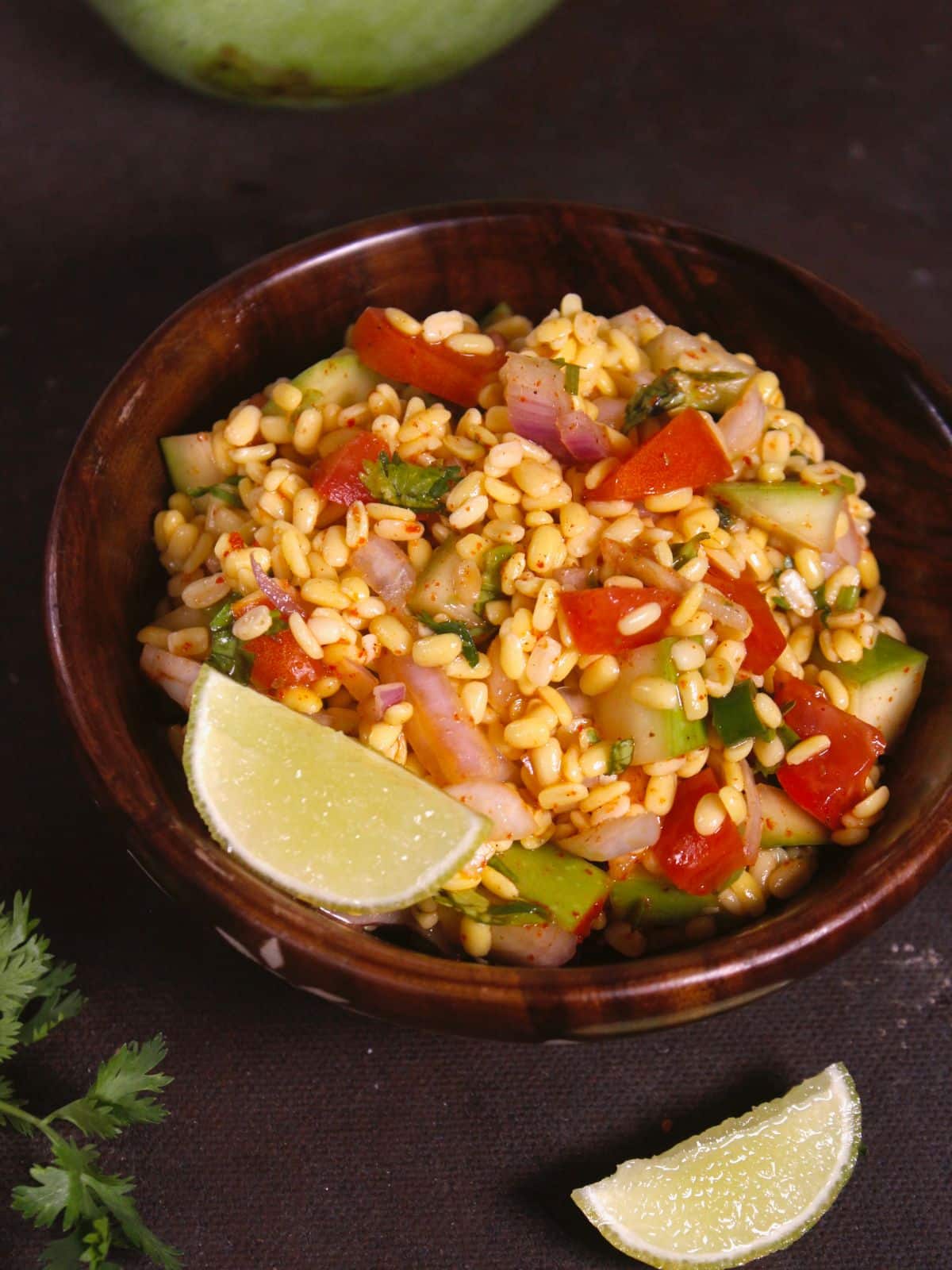 super delicious vegan yellow lentil salad