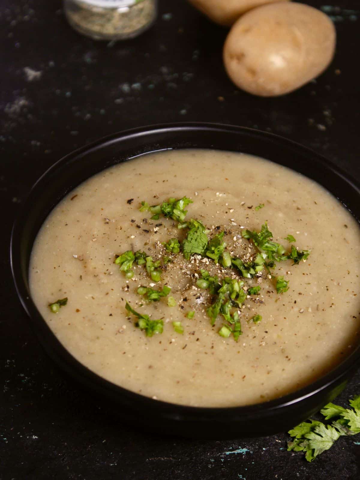 delicious creamy vegan potato soup