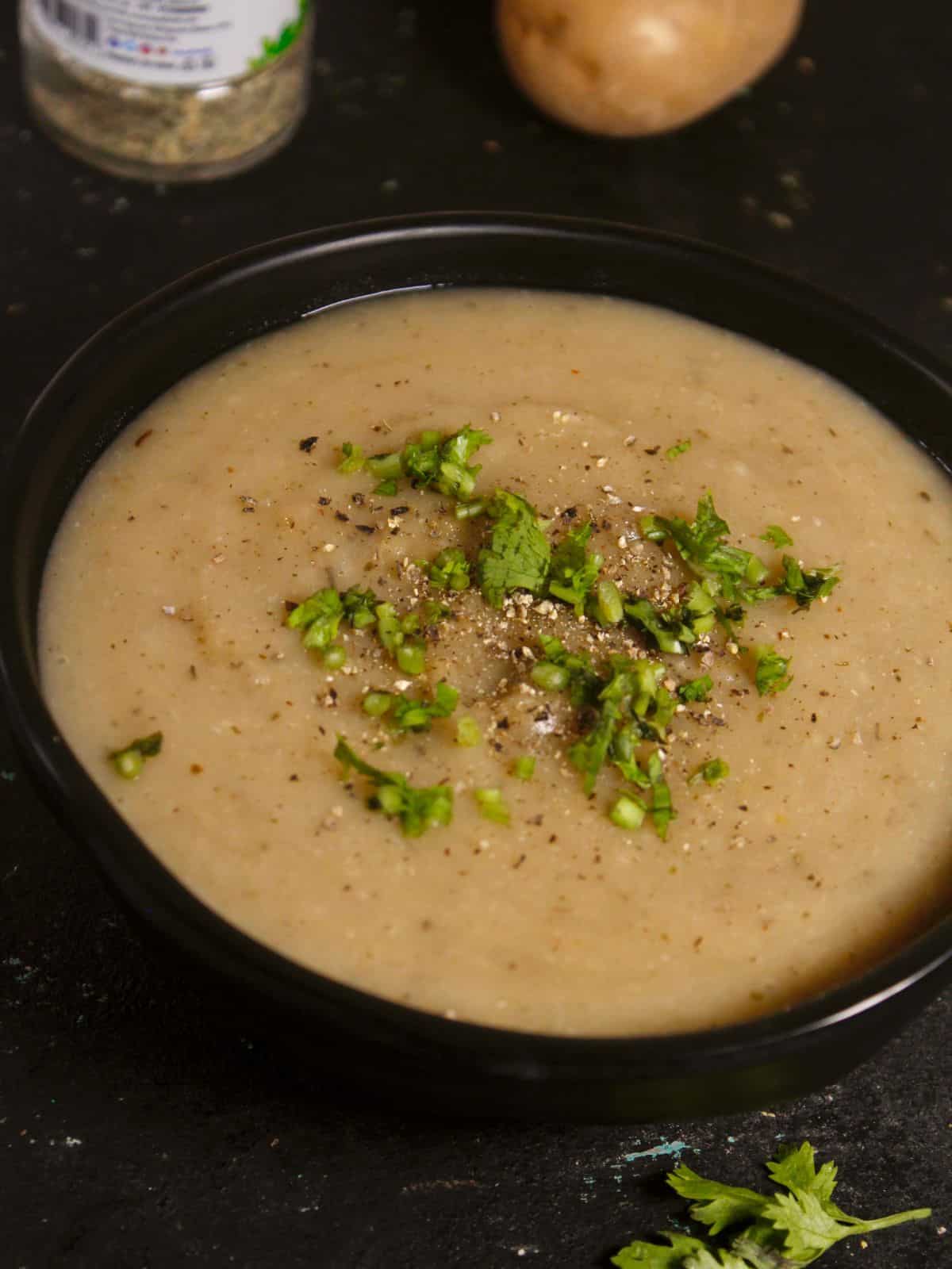 yummy creamy vegan potato soup