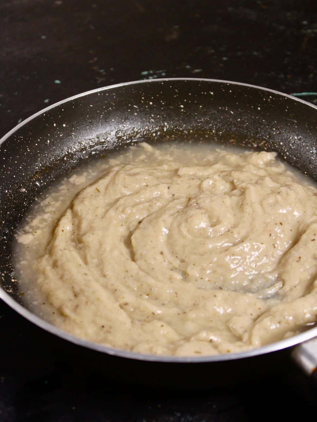 transfer the puree into the pan and cook 