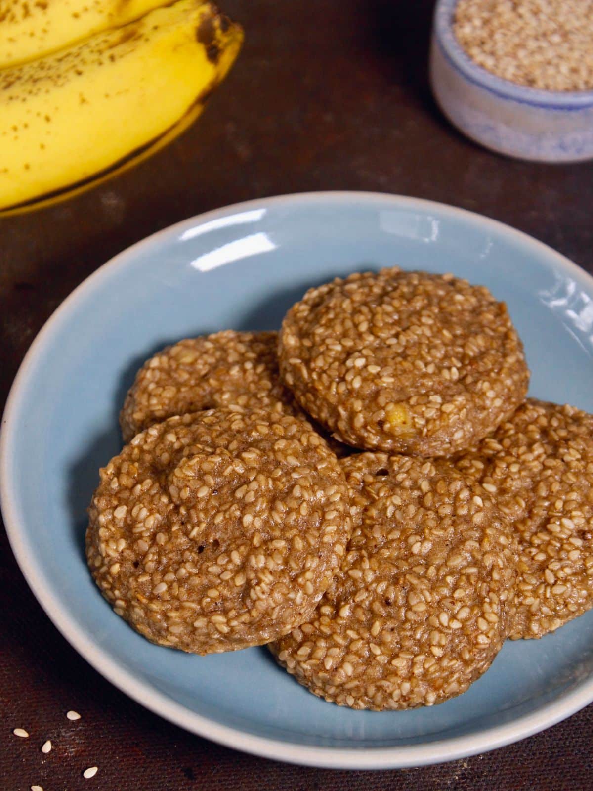 delicious sesame banana breakfast patties