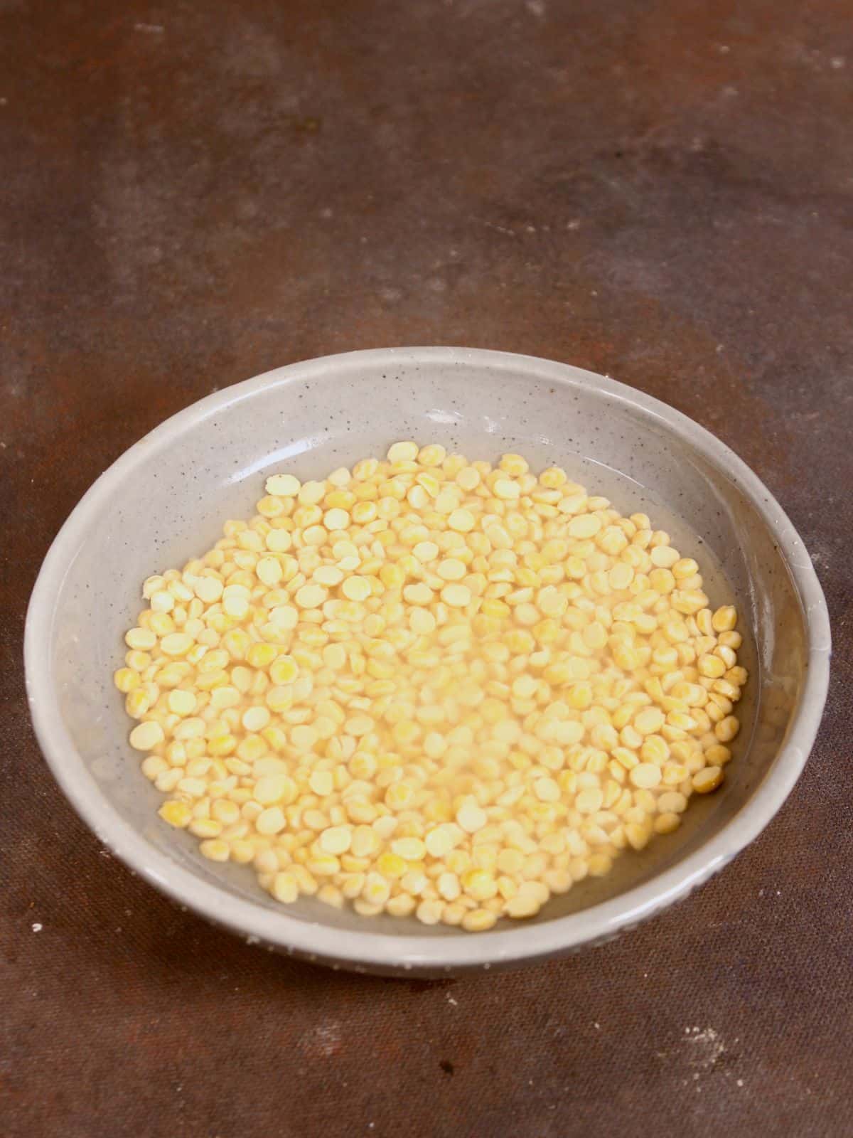 soaked chana dal in water 