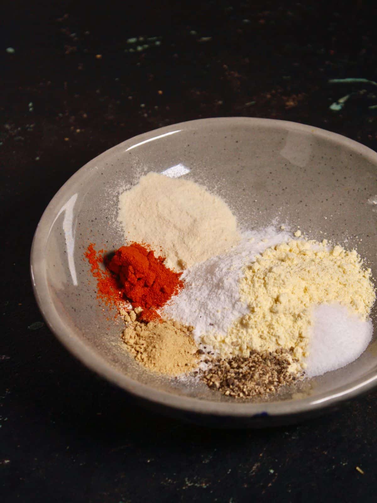 take all the ingredients for the coatings in a bowl 