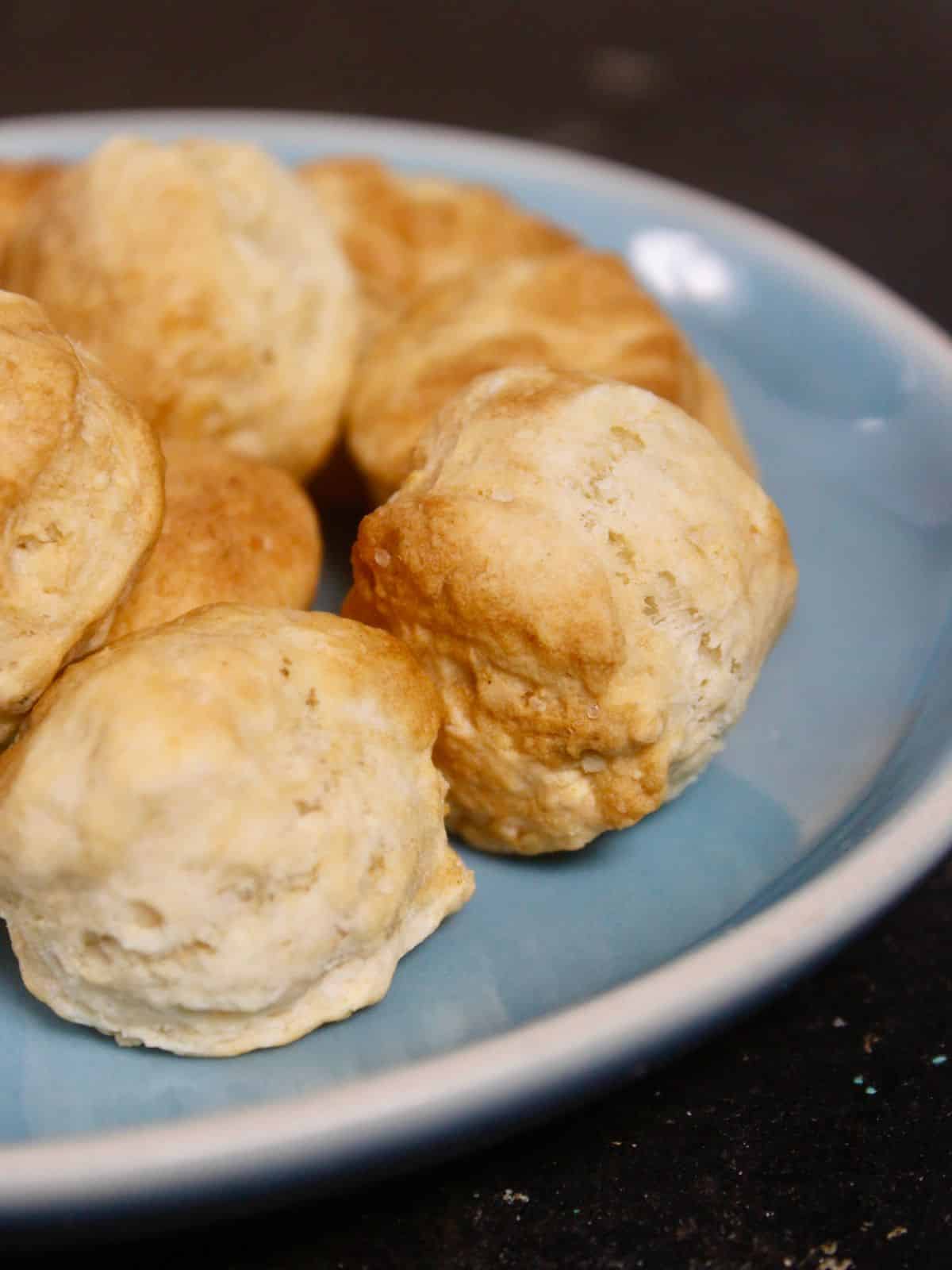 zoom in image of air fried buttermilk biscuits