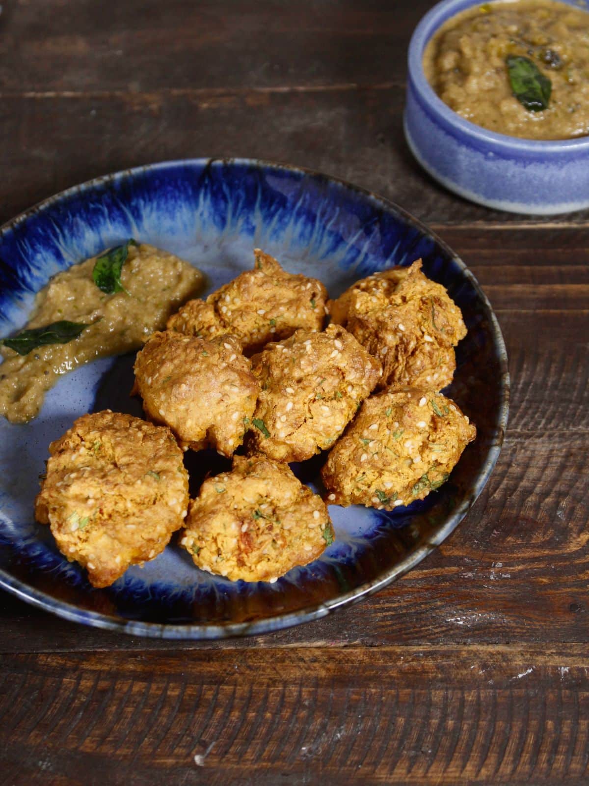 enjoy air fried watermelon rind crispies with any dip or chutney 