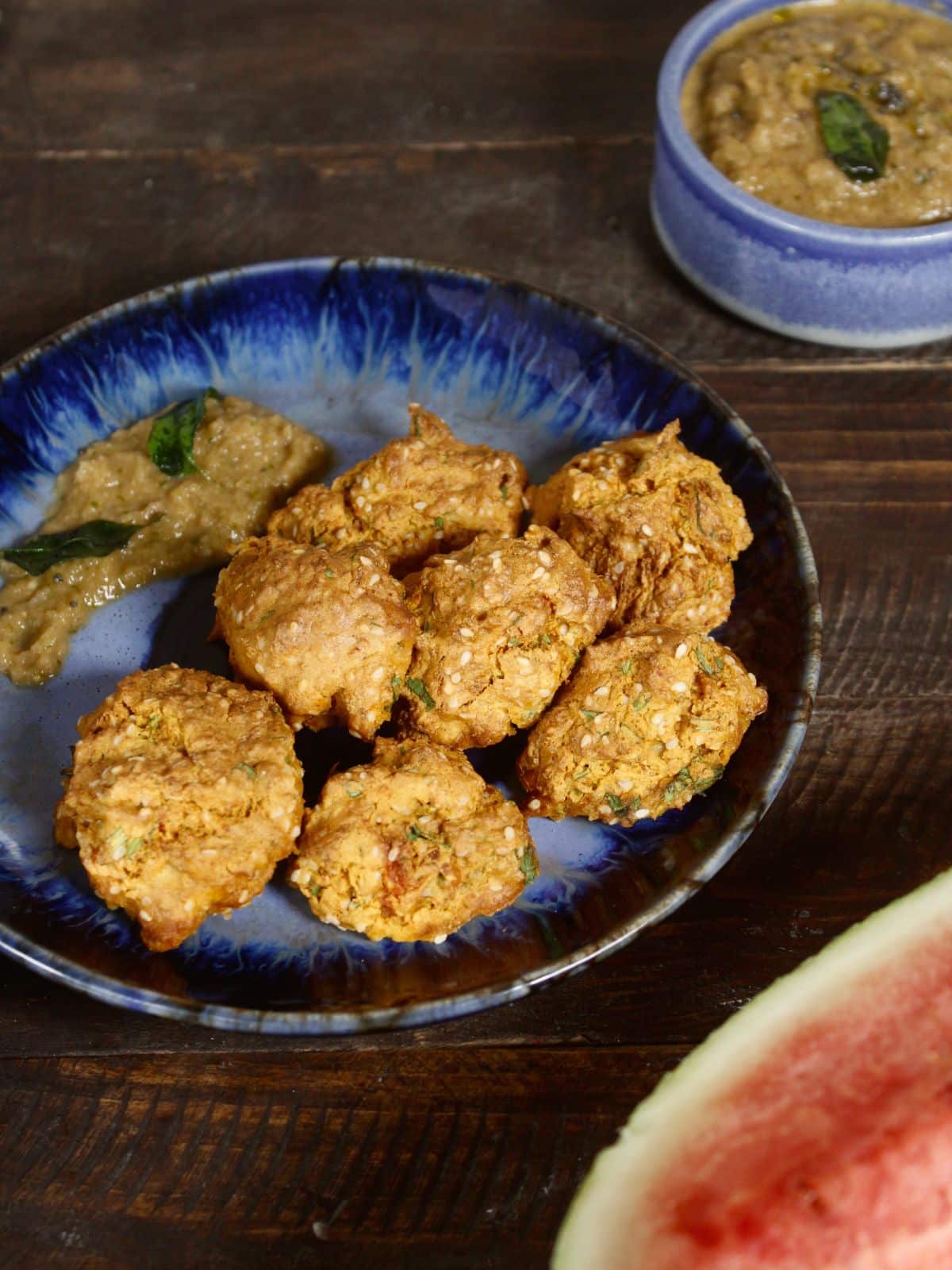 super delicious air fried watermelon rind crispies