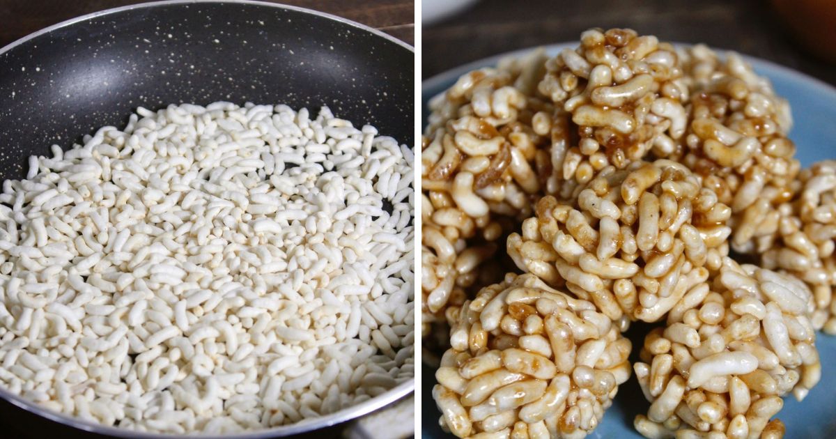 Caramel Puffed Rice Balls My Dainty Soul Curry