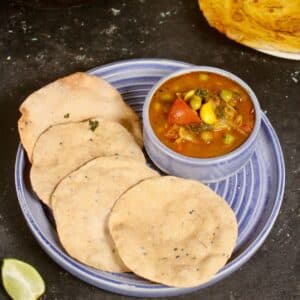 Featured Img of Air Fried Pooris with Delicious Sabzi