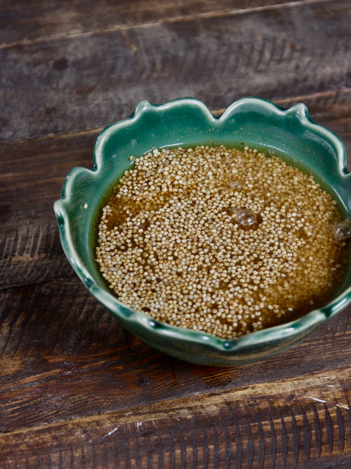 soak millet in a bowl