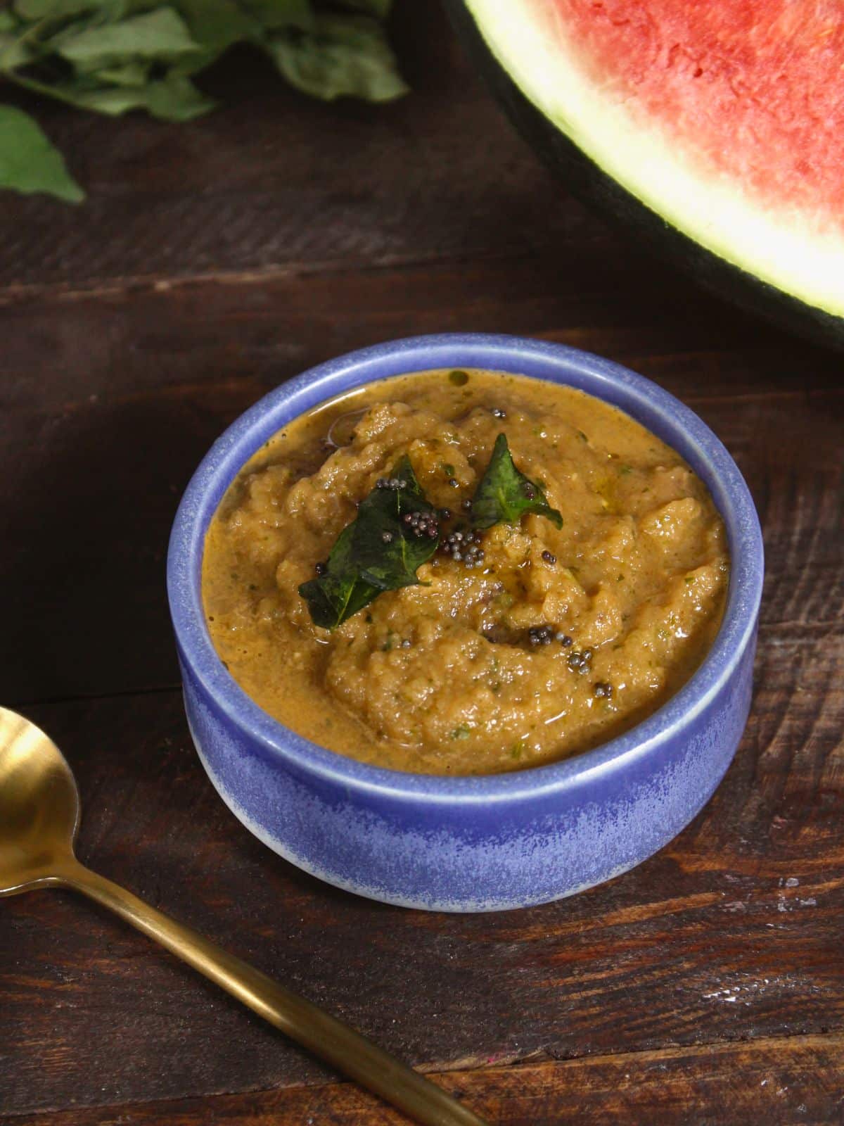 flavorful watermelon rind chutney ready to enjoy 