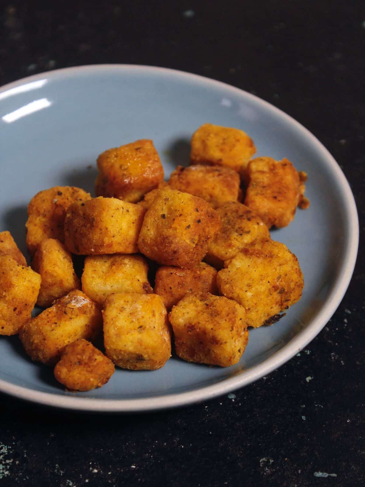 super delicious air fried crispy paneer