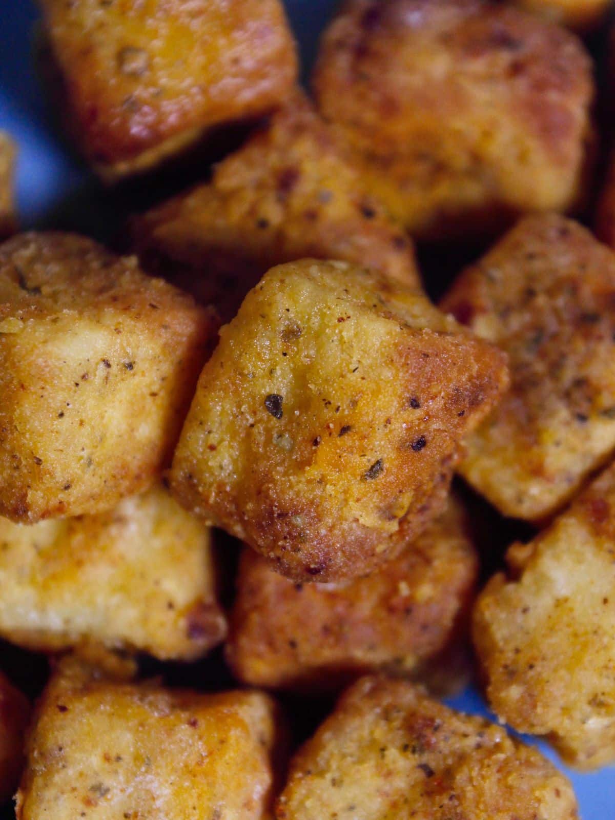 crunchy air fried crispy paneer