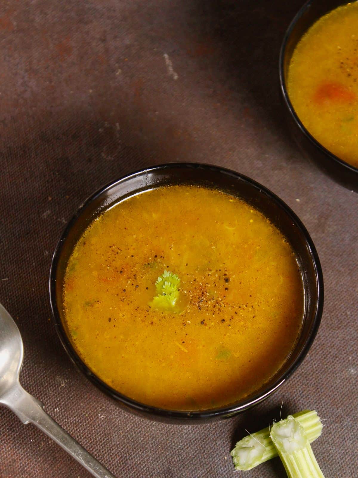 top view of Drumstick Soup