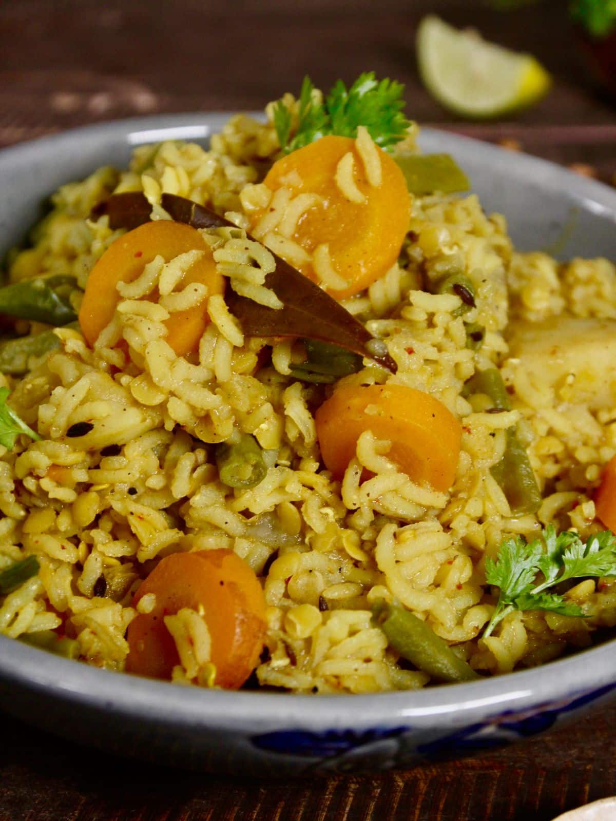 super zoom in image of Homestyle Masala Khichdi