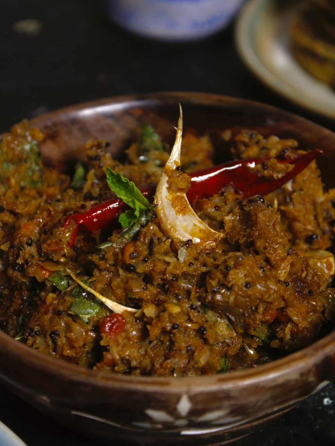 Andhra Cabbage Chutney My Dainty Soul Curry