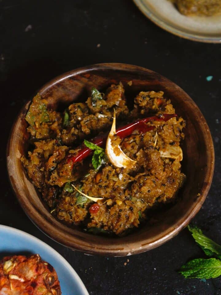 Andhra Cabbage Chutney My Dainty Soul Curry