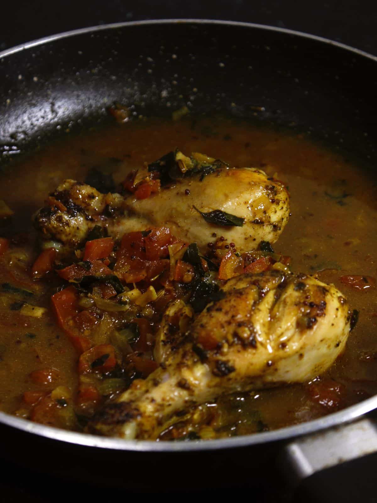 coat the chicken properly into the mixture and cook well 