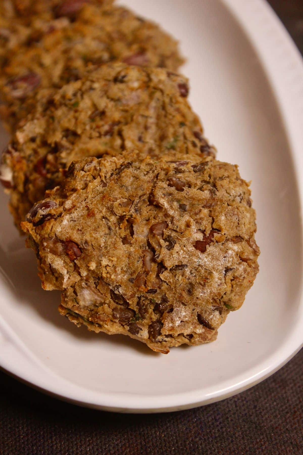 crunchy air fried black eyed beans fritters