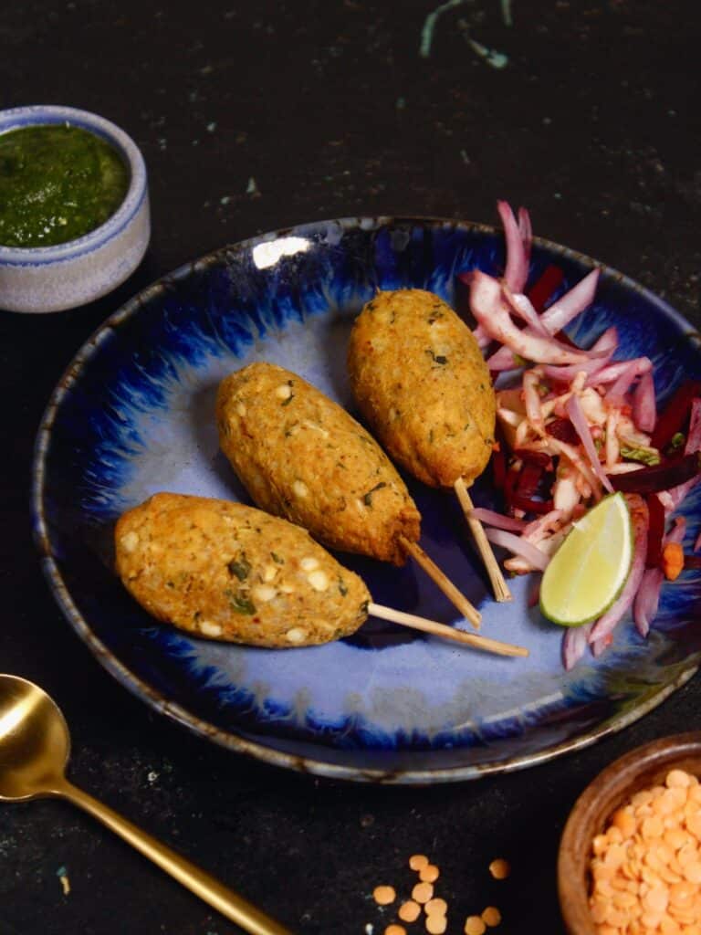 super delicious Air Fryer mint and masoor tikkis