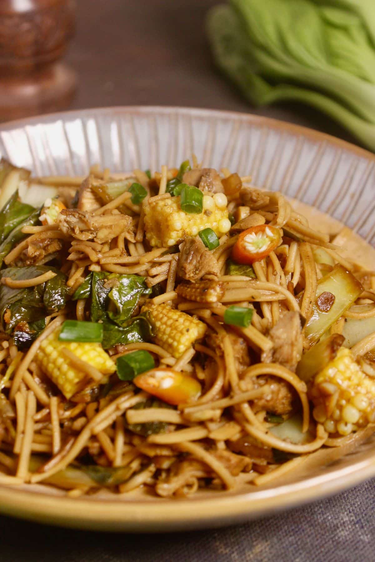 tasty Asian style whole wheat noodles