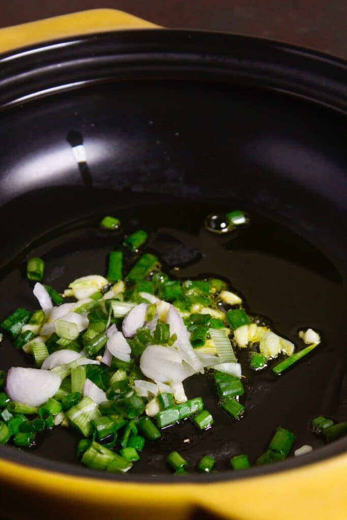 add chopped green onions 