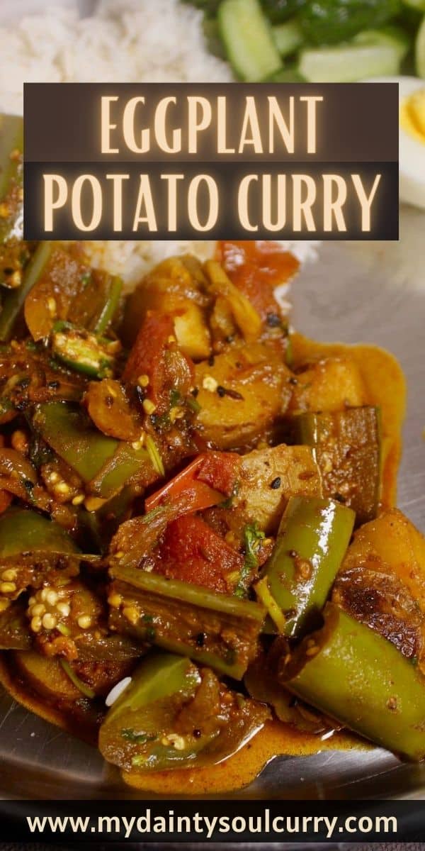 Eggplant Potato Curry - My Dainty Soul Curry