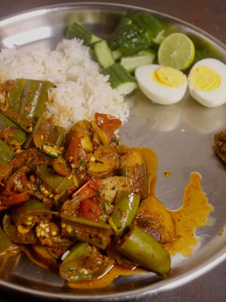 super delicious eggplant potato curry